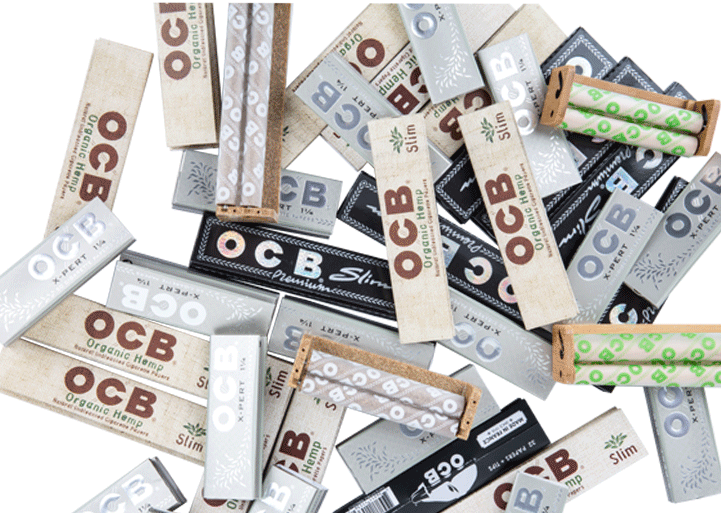 OCB papers, ocb 1-1/4", thin papers, papers, rollies, weeds, organic, rice papers