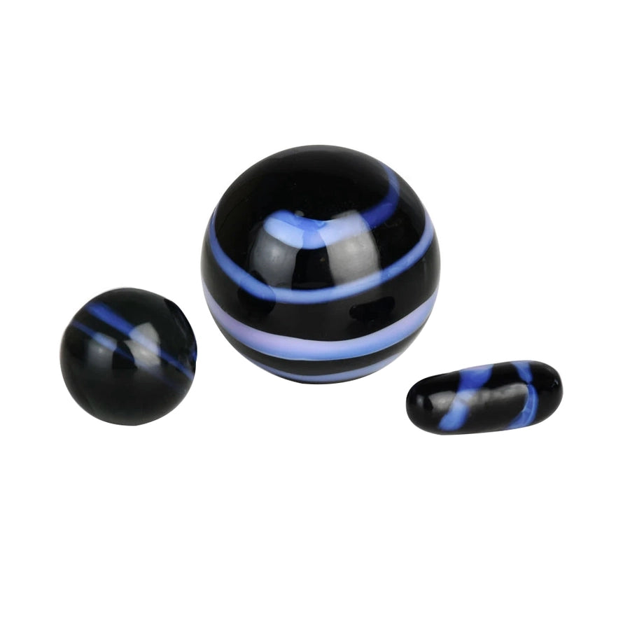 PULSAR TERP SLURPER PILL AND MARBLE 3-PIECE SET, ASSORTED COLORS