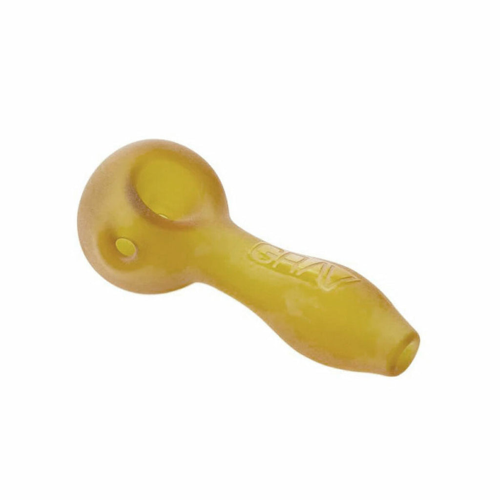 SANDBLASTED/FROSTED SPOON - 4" - AMBER