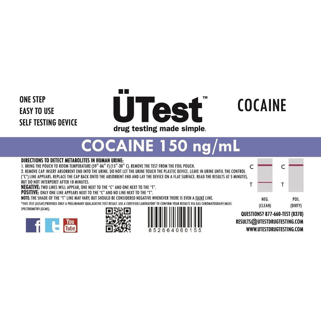 UTEST COCAINE 150NG/ML