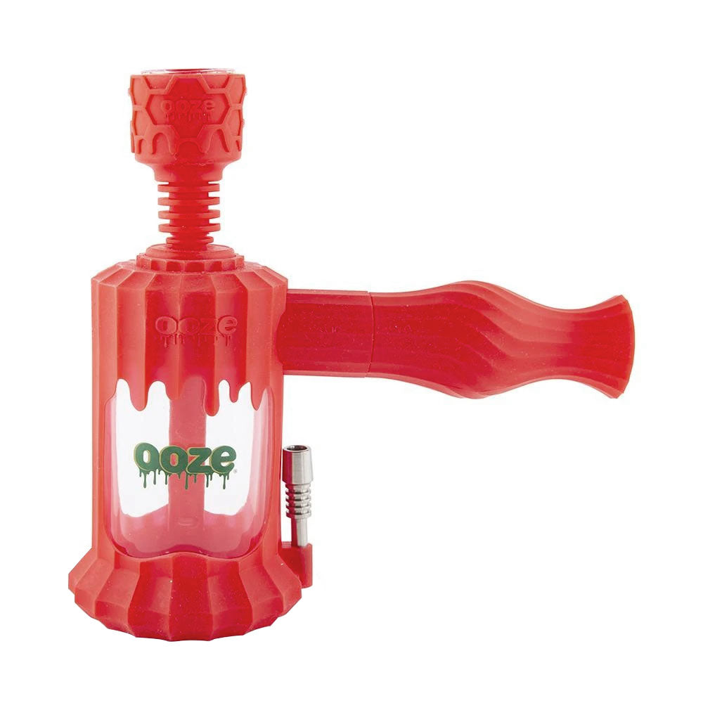 OOZE SILICONE & GLASS 4-IN-1 - CLOBB - SCARLET RED