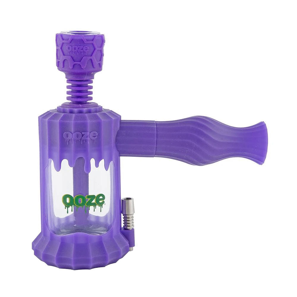 OOZE SILICONE & GLASS 4-IN-1 - CLOBB - ULTRA PURPLE