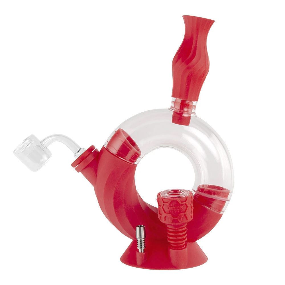 OOZE SILICONE & GLASS 4-IN-1 - OZONE - SCARLET RED
