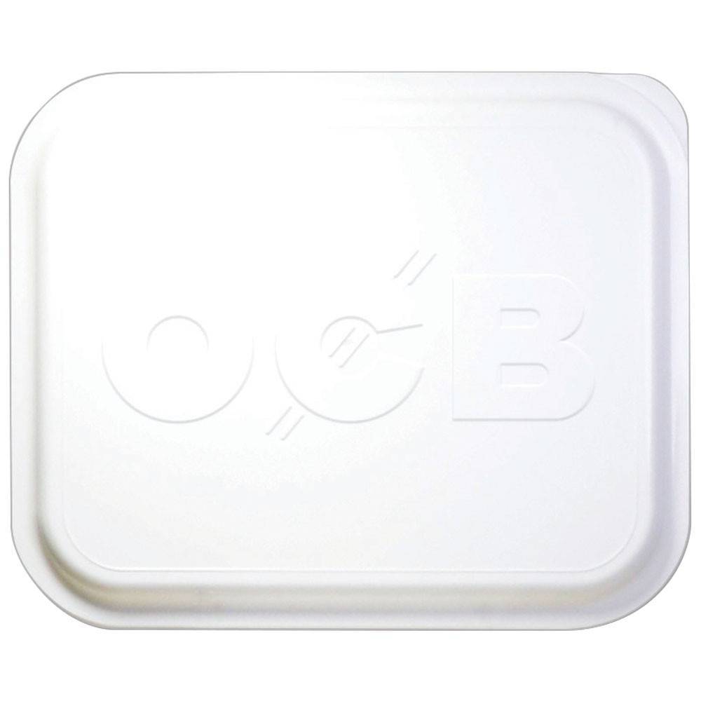 14" X 11" LARGE PLASTIC ROLLING TRAY LID - WHITE