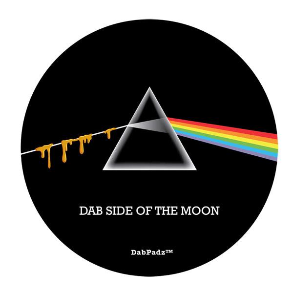 DABPADZ 8" ROUND FABRIC TOP 1/4" THICK - DAB SIDE OF THE MOON
