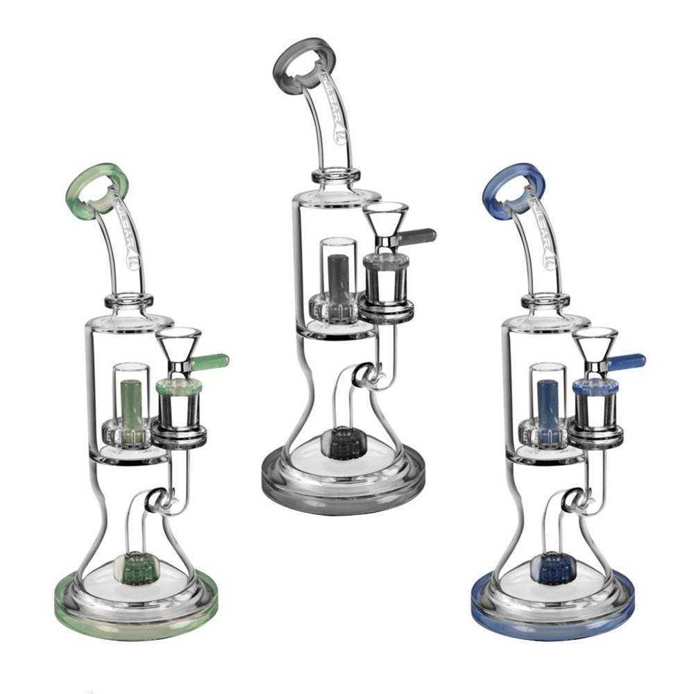 PULSAR 10.5" TWO-TIER SHOWERHEAD TO DISC PERC TUBE, ASSORTED COLORS