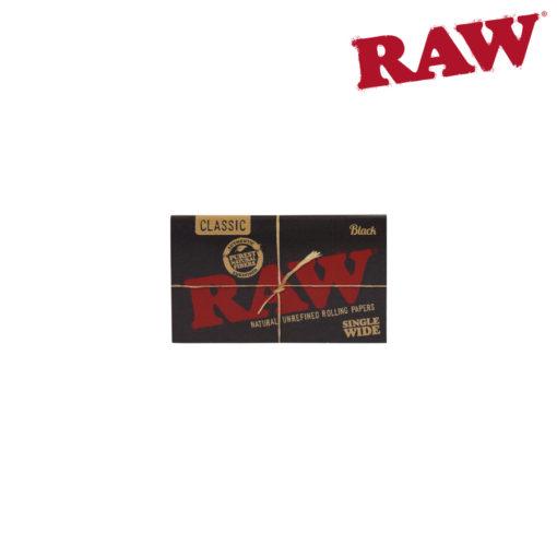 RTL - Raw Black Single Wide Double Window Rolling Papers