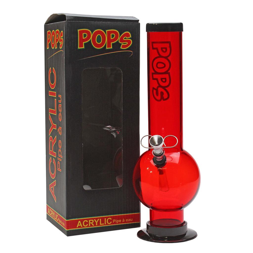 Acrylic Bong Pops 12" Bubble Base