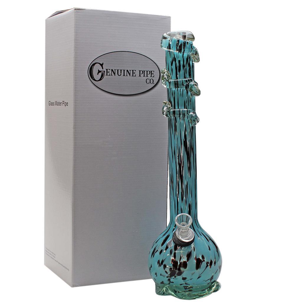 Premium Softglass Genuine Pipe Co Bong 16" Heavy Base & Worked Top