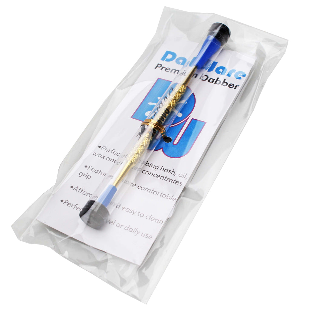 DabWare Long 6.5" Gold Dabber with Silicone Tips