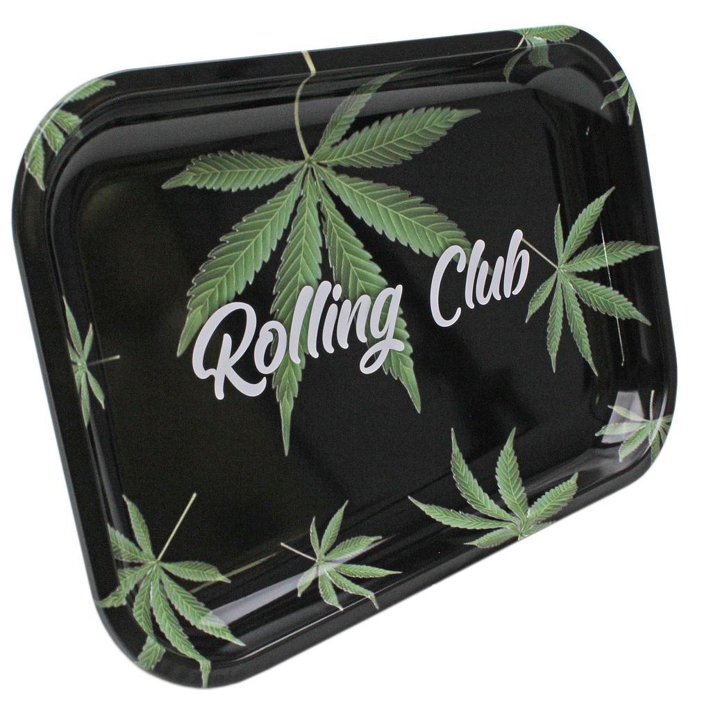 Rolling Club Metal Rolling Tray - Medium - Leaves