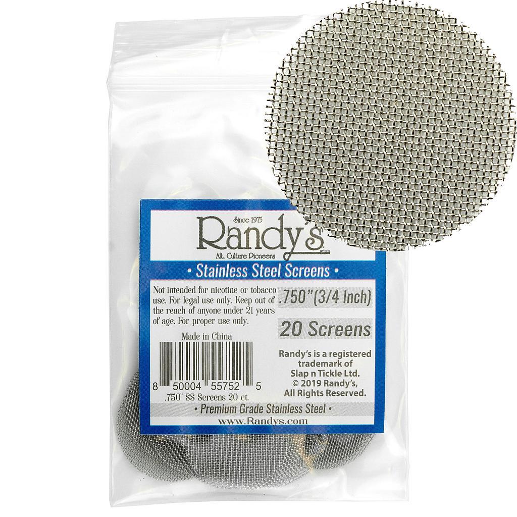 RTL - Randy's Screens - Metal - Stainless Steel 0.750 - 20PK