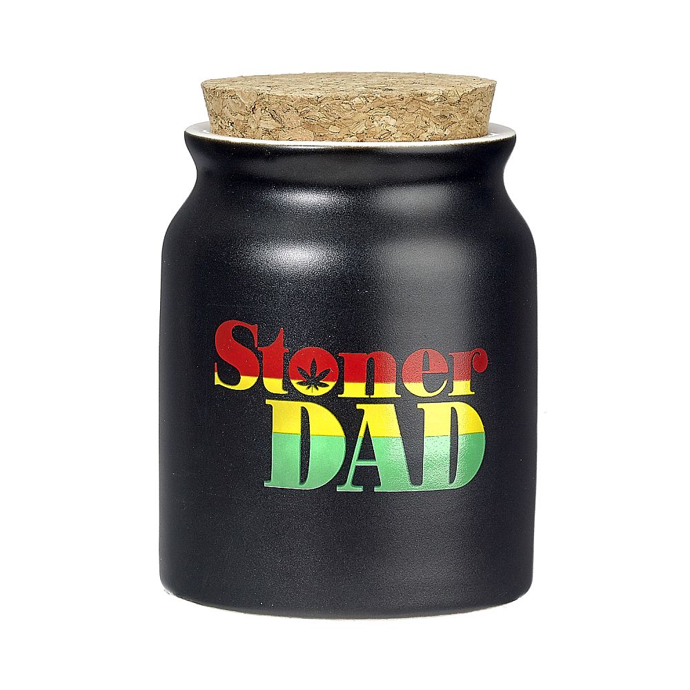 Storage Jar Stoner Dad Stash Jar Rasta