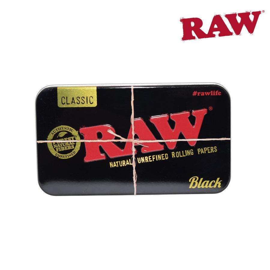 Raw Metal Tin Case Black