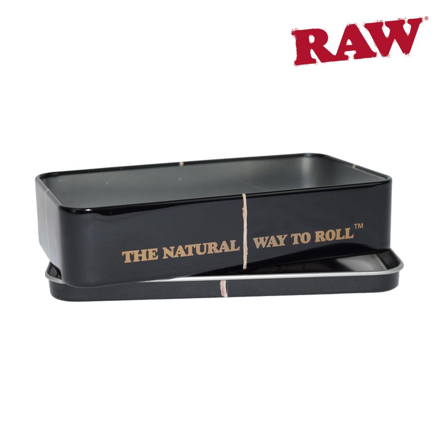 Raw Metal Tin Case Black