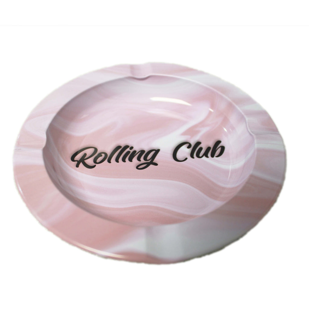 Rolling Club Metal Ashtray - Small - Pink
