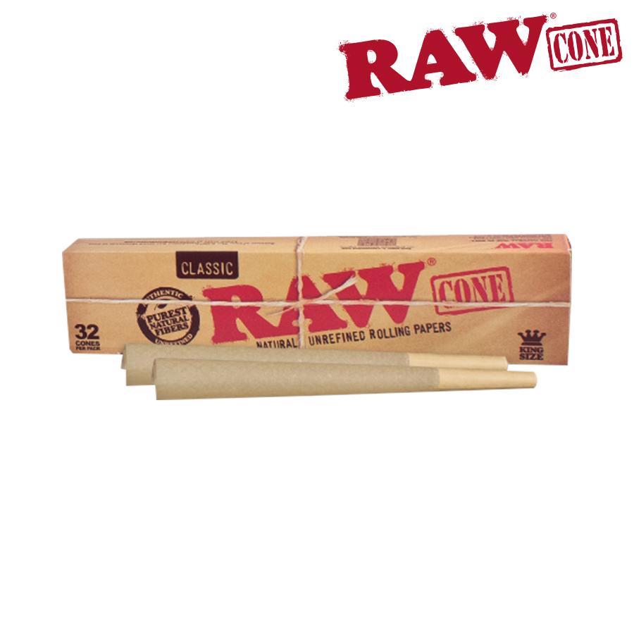 Pre-Rolled Cone Raw Classic King Size Pack of 32 Cones