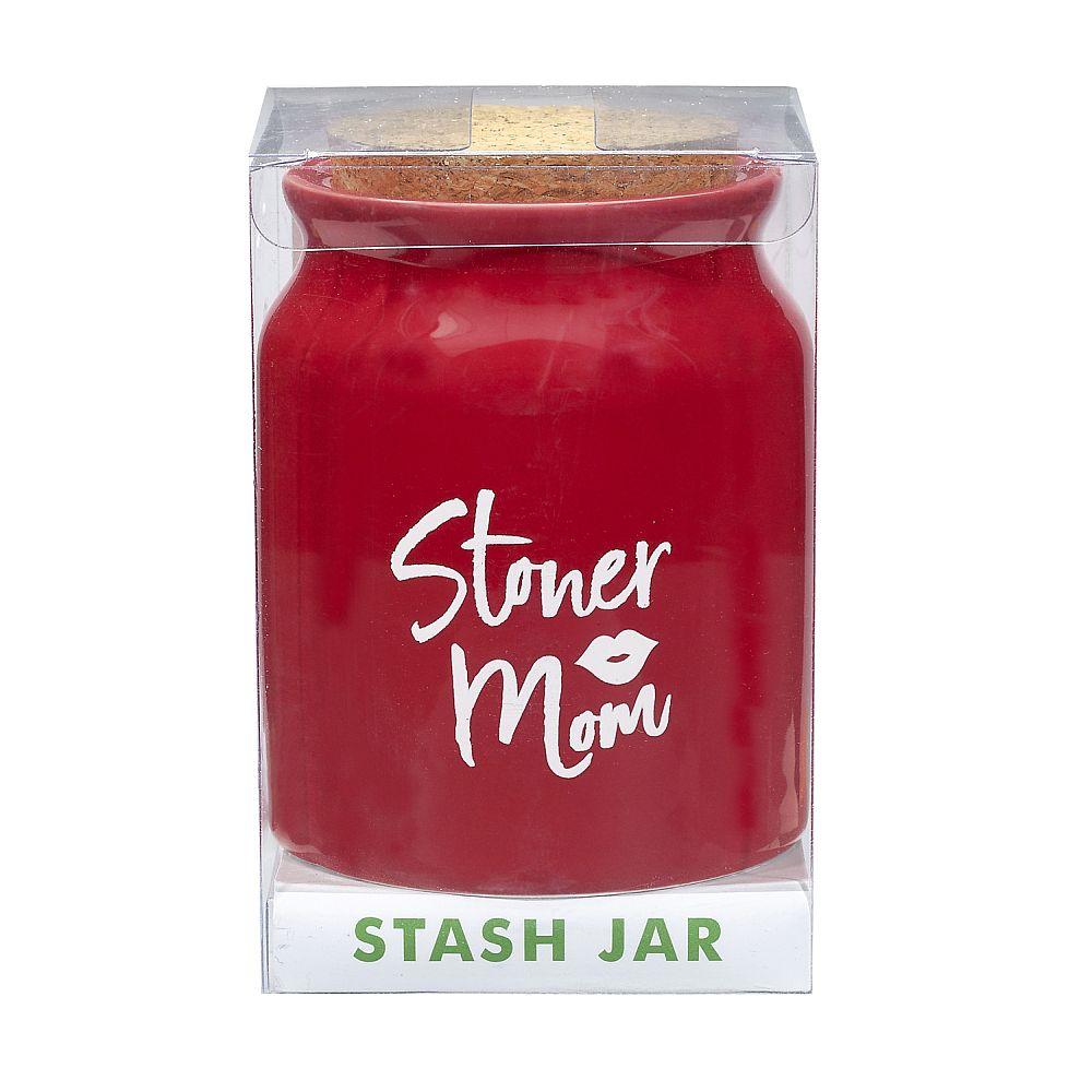 Storage Jar Stoner Mom Stash Jar Red