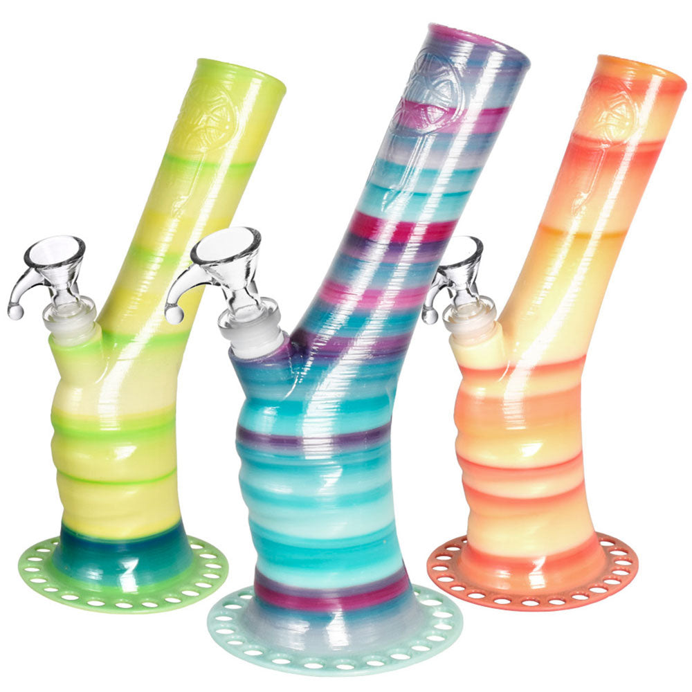 KAYD MAYD - WATER PIPE SERIES - BENT DREAMS 9 - 9" STRAIGHT TUBE W/ BENT NECK
