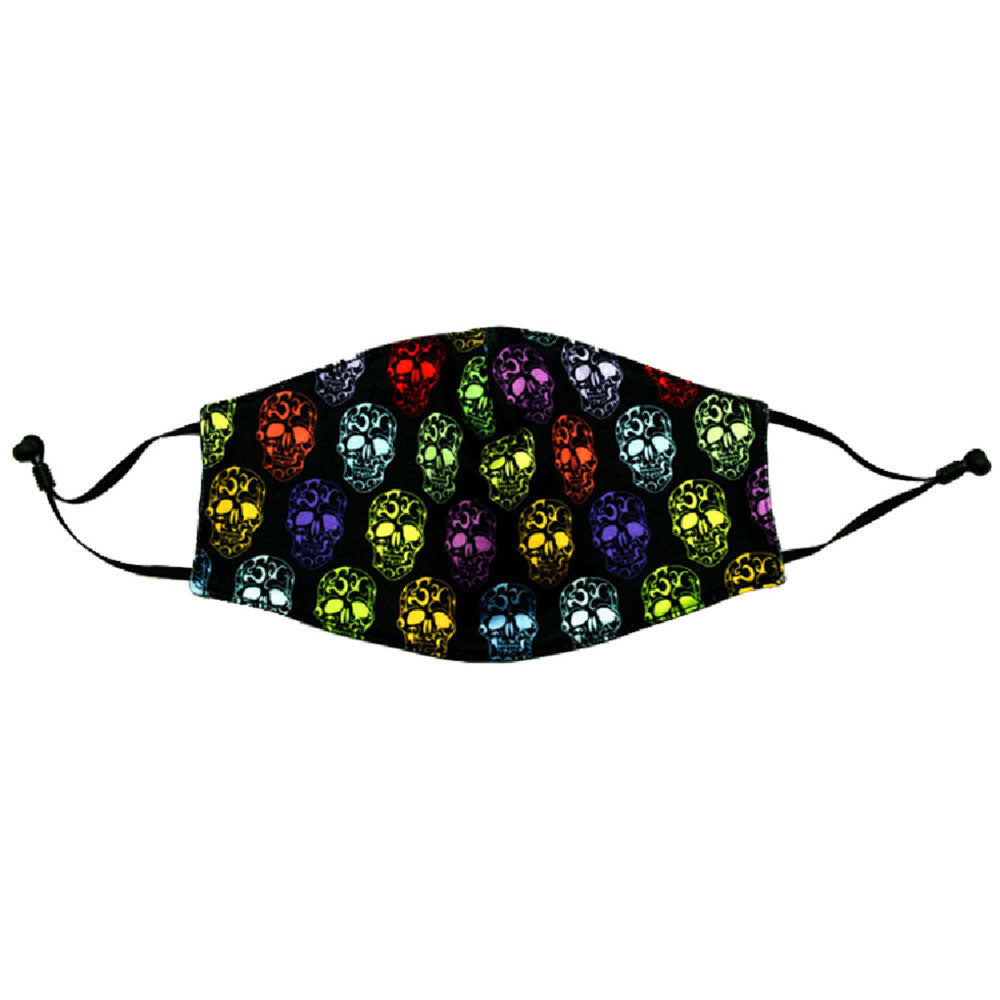 PRINTED FACE MASK - TRIBAL SKULL