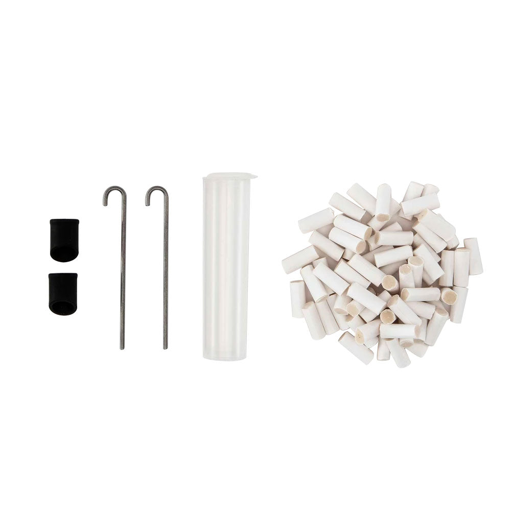 SILVERSTICK ACCESSORY PACK W/ 2 CAPS, 2 POKERS, 1 AIRTIGHT CONTAINER & 50 COTTON FILTERS - SLIM SIZE
