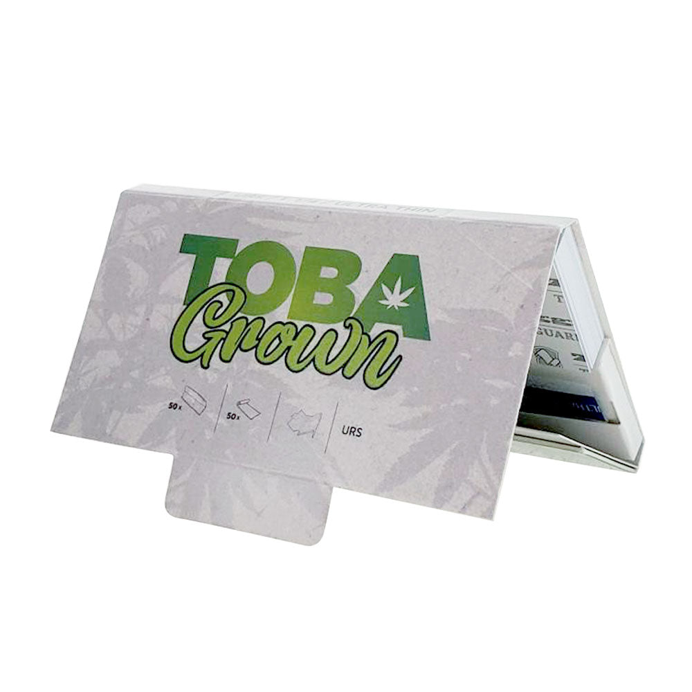 TobaGrown Ultra Thin Rolling Papers 1 1/4 - Individual Pack of Papers, 50 papers 50 tips per pack