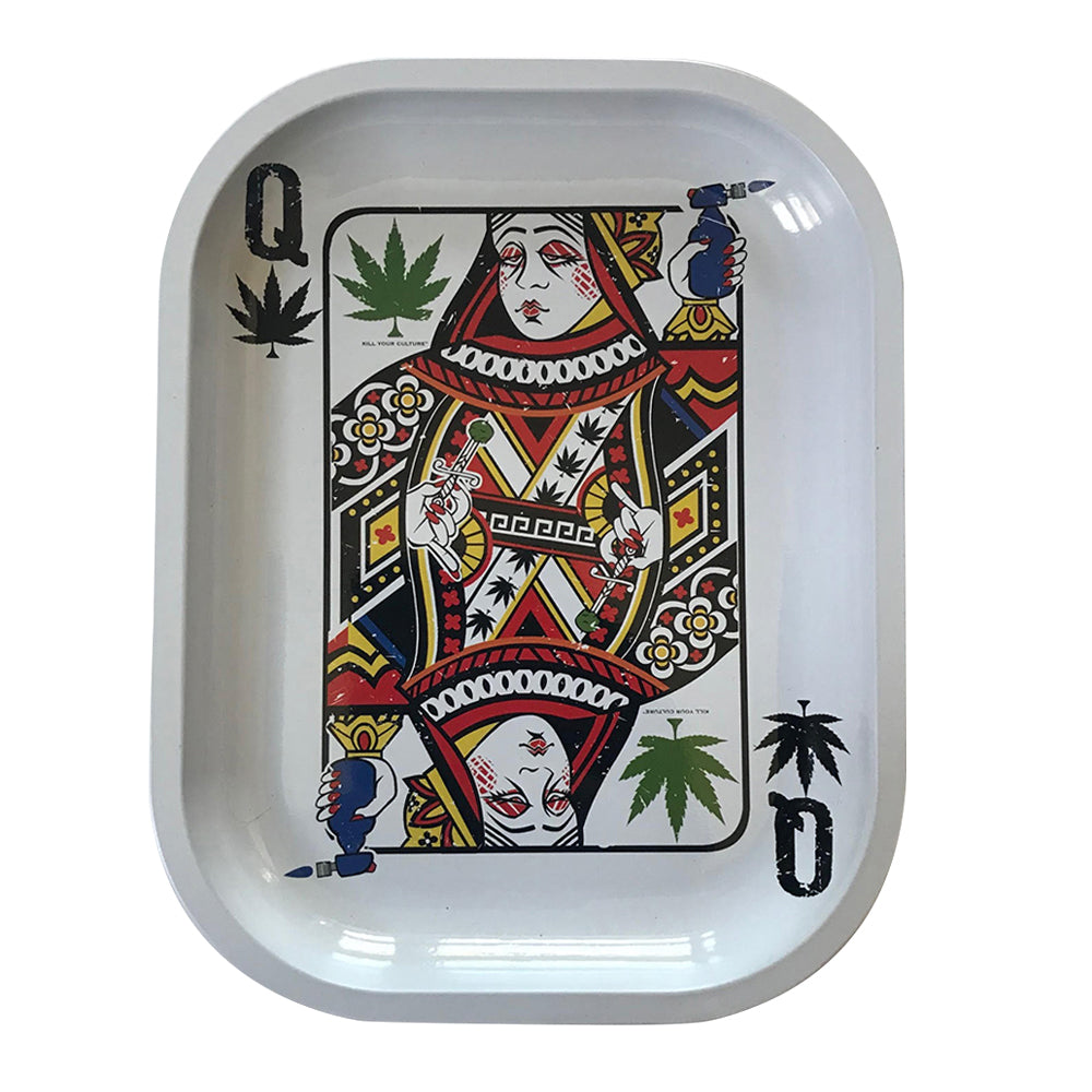 'KILL YOUR CULTURE ROLLING TRAY - 5.5" X 7" -  QUEEN OF CONCENTRATES