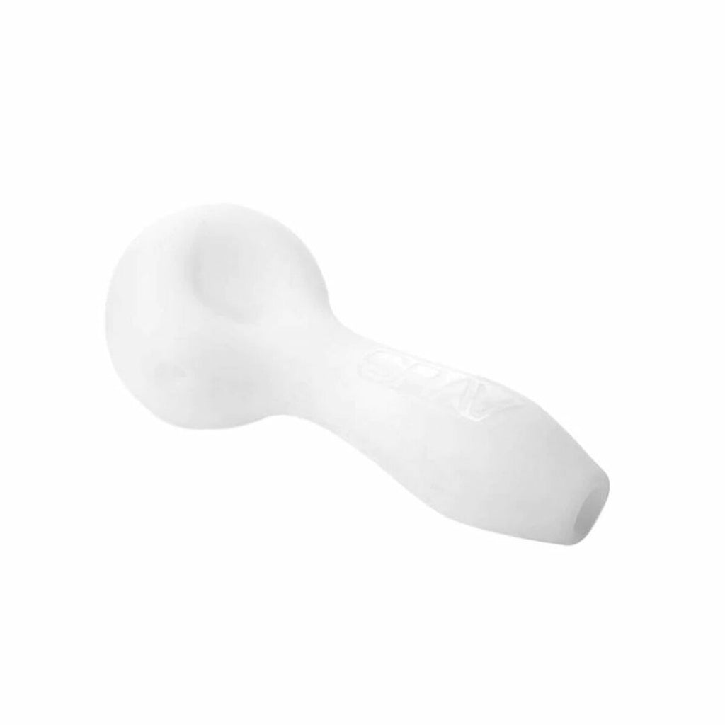 SANDBLASTED/FROSTED SPOON - 4" - WHITE